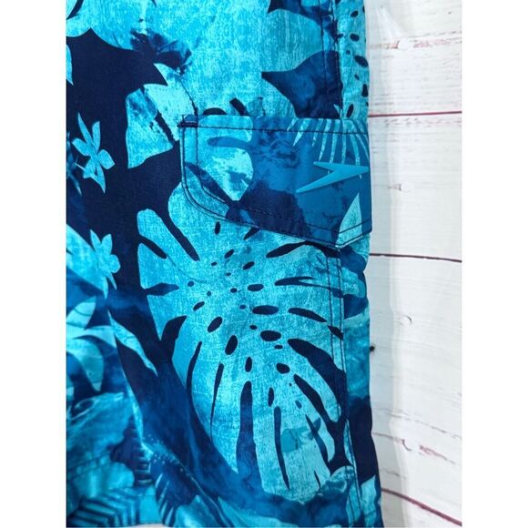 Speedo Men's Sz MEDIUM Stretch Mesh Liner UPF 50+ Board Swim Shorts Swimsuit - Picture 3 of 9